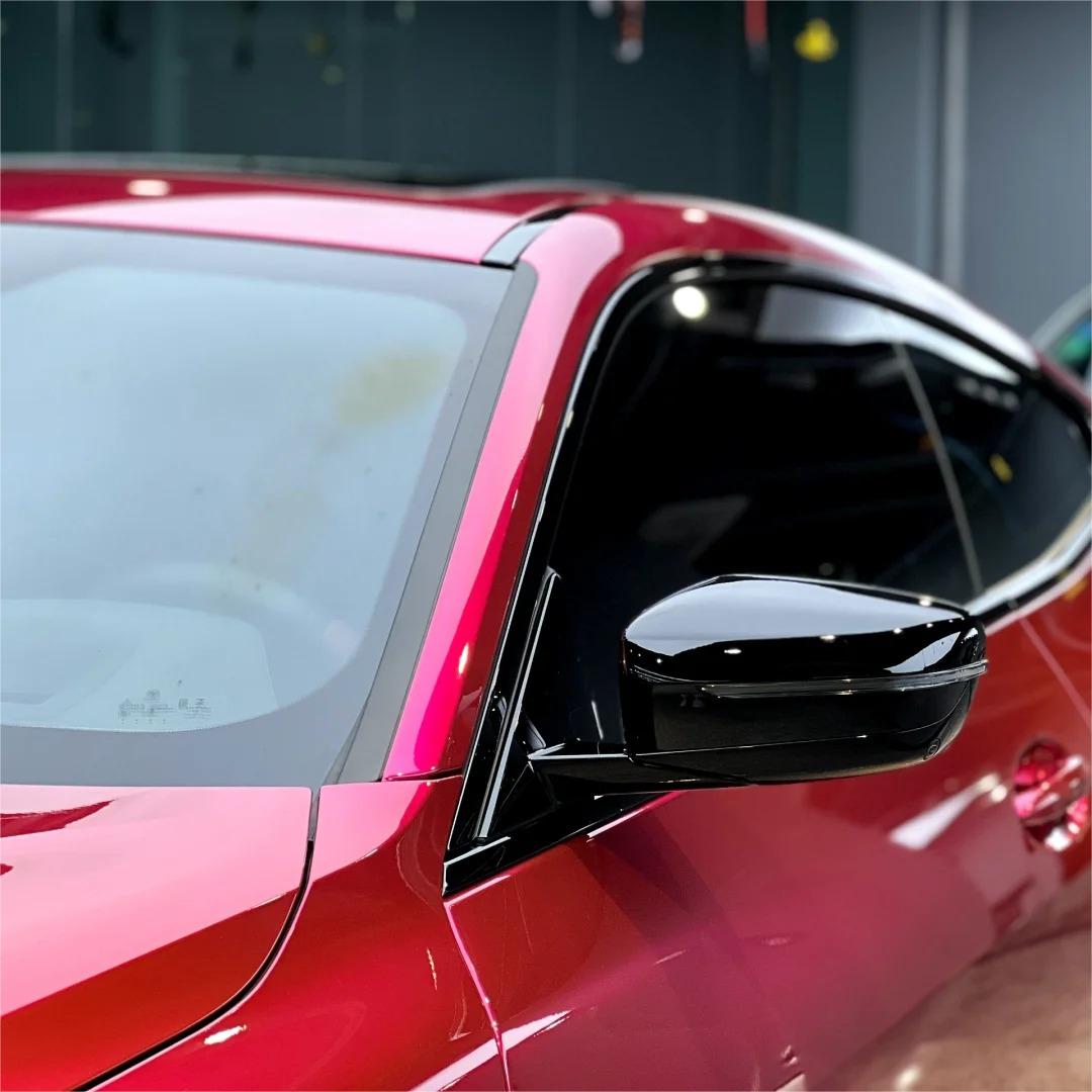 Gloss Metallic Rubellite Purple Car Vinyl Wrap PET  review Durable 02