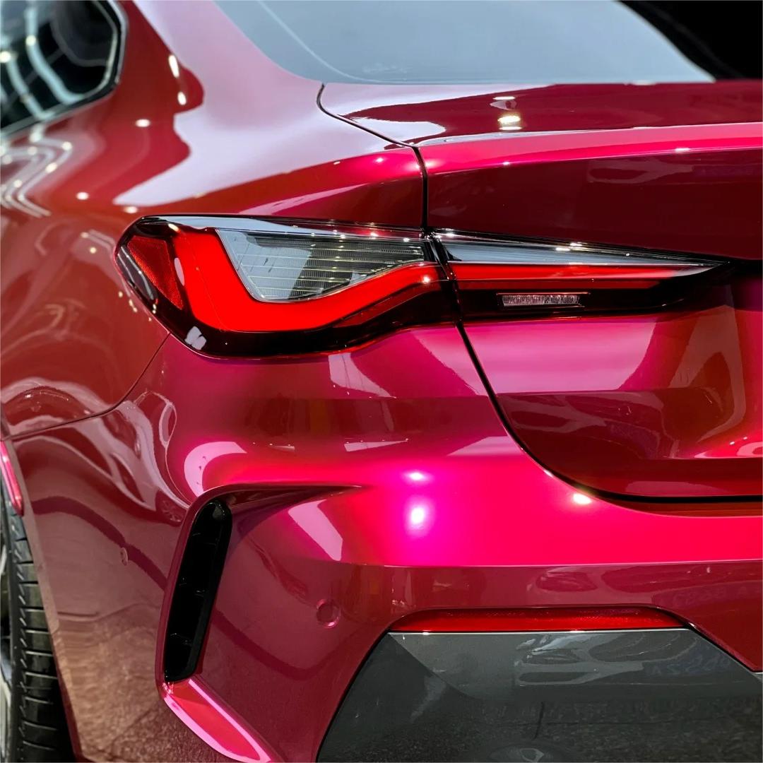 Gloss Metallic Rubellite Purple Car Vinyl Wrap PET  review Durable 05