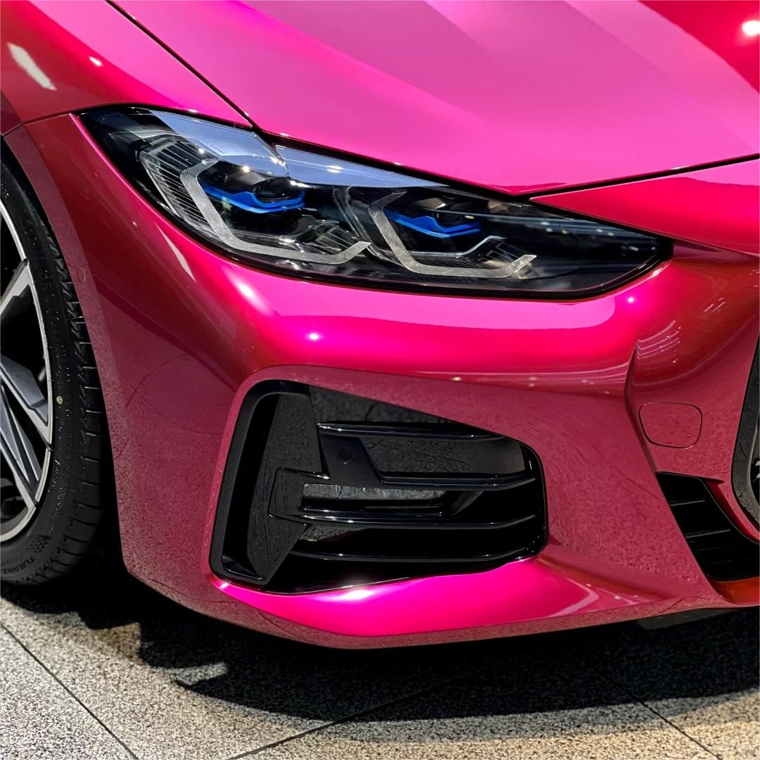 Gloss Metallic Rubellite Purple Car Vinyl Wrap PET  review Durable 04