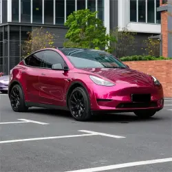 Gloss Metallic Rubellite Purple Car Vinyl Wrap PET Wildberry review Countless 01