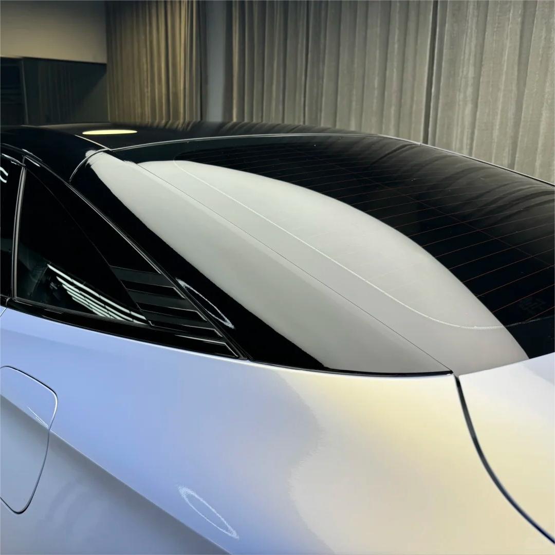 Gloss Metallic Gold Grey Car Vinyl Wrap  review Without 01