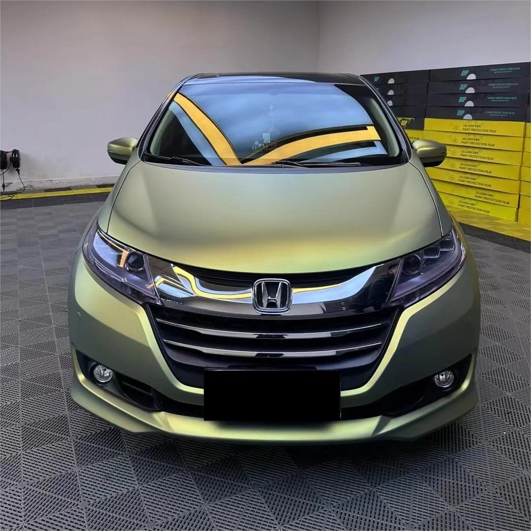 Matte Metallic Lighting Green Car Vinyl Wrap PET review Numerous 00