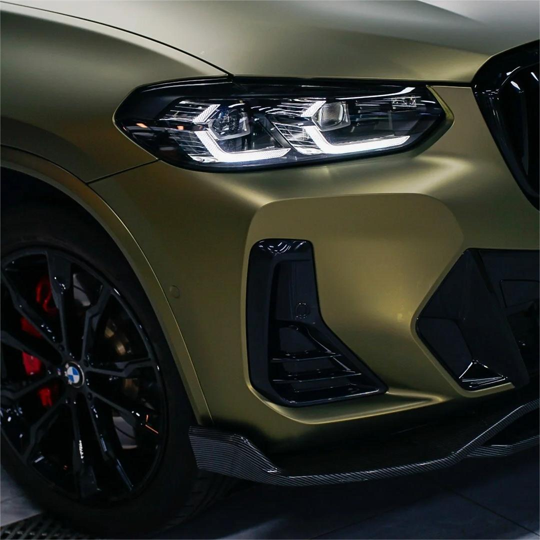 Matte Metallic Lighting Green Car Vinyl Wrap PET review Makes 02