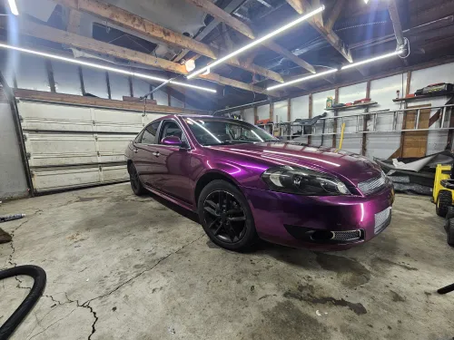 Gloss Metallic Grape Purple Car Vinyl Wrap PET review 