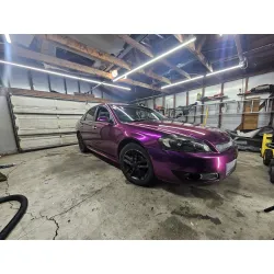 Gloss Metallic Grape Purple Car Vinyl Wrap PET review Kevin 01