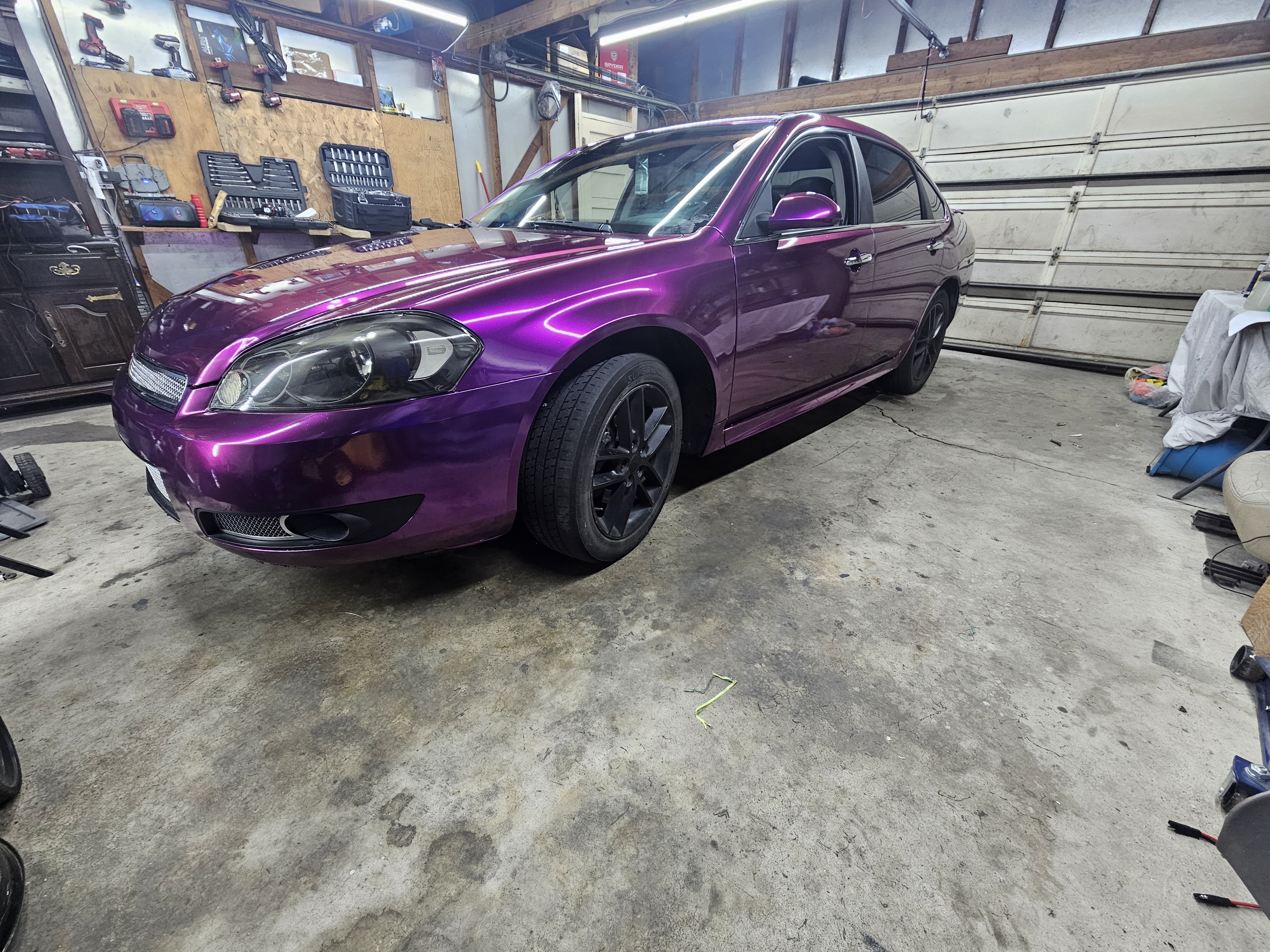 Gloss Metallic Grape Purple Car Vinyl Wrap PET review Kevin 01