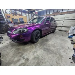 Gloss Metallic Grape Purple Car Vinyl Wrap PET review Kevin 02