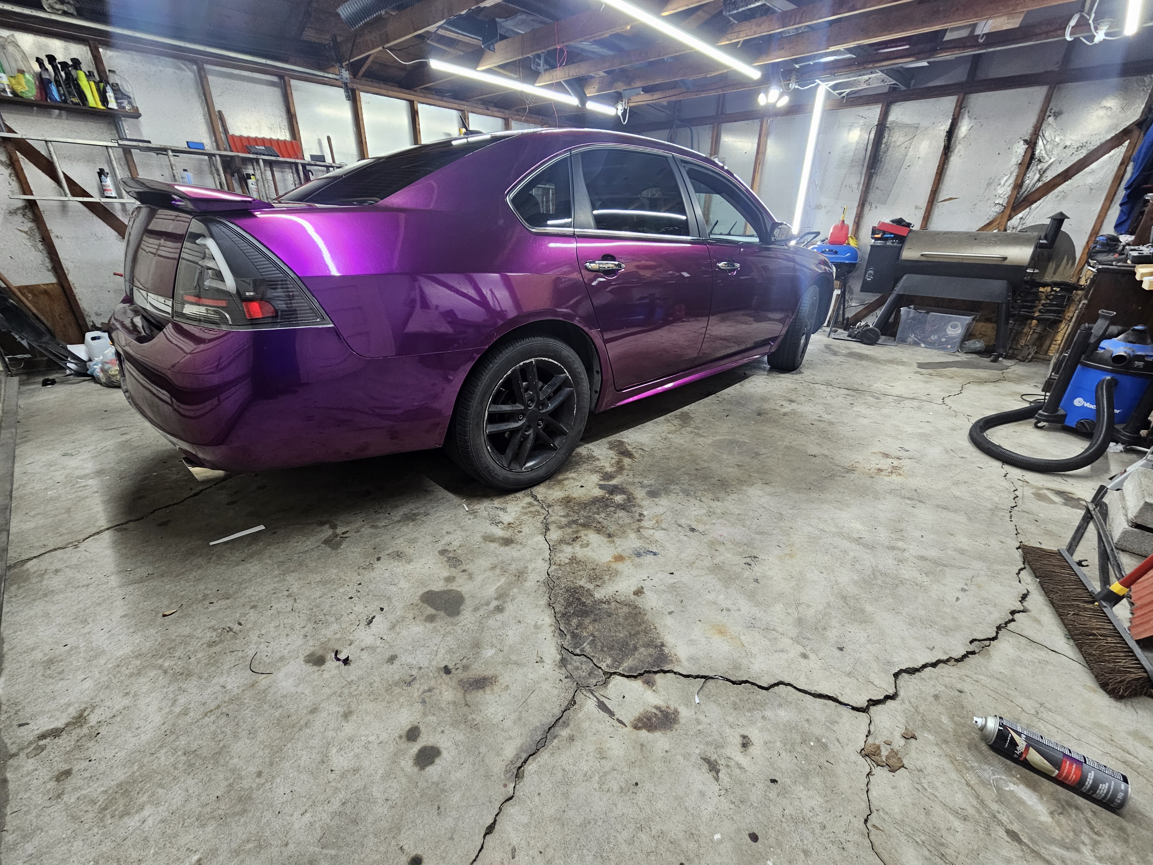 Gloss Metallic Grape Purple Car Vinyl Wrap PET review Kevin 02