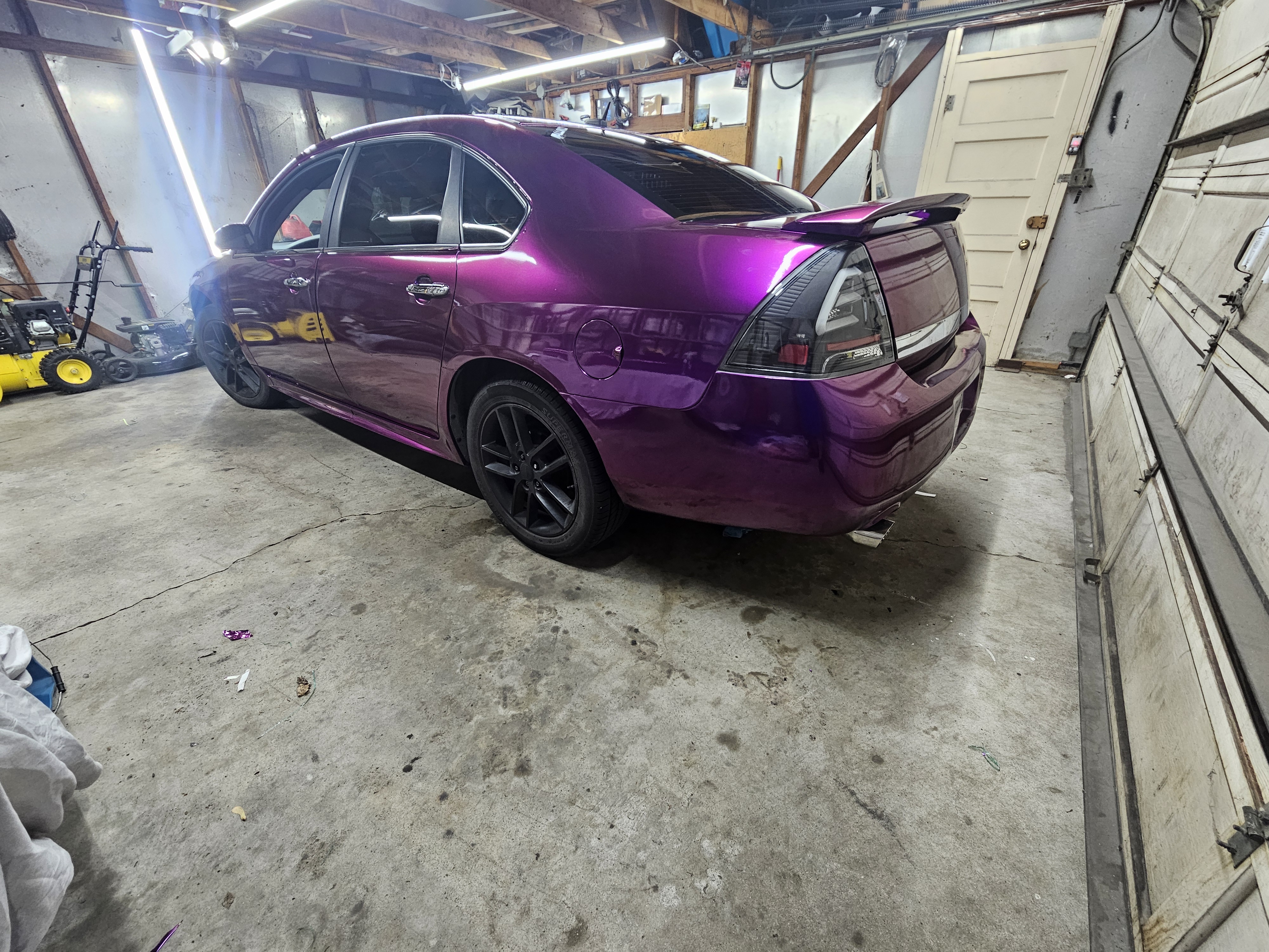 Gloss Metallic Grape Purple Car Vinyl Wrap PET review Kevin 03