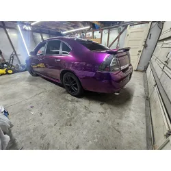 Gloss Metallic Grape Purple Car Vinyl Wrap PET review Kevin 04