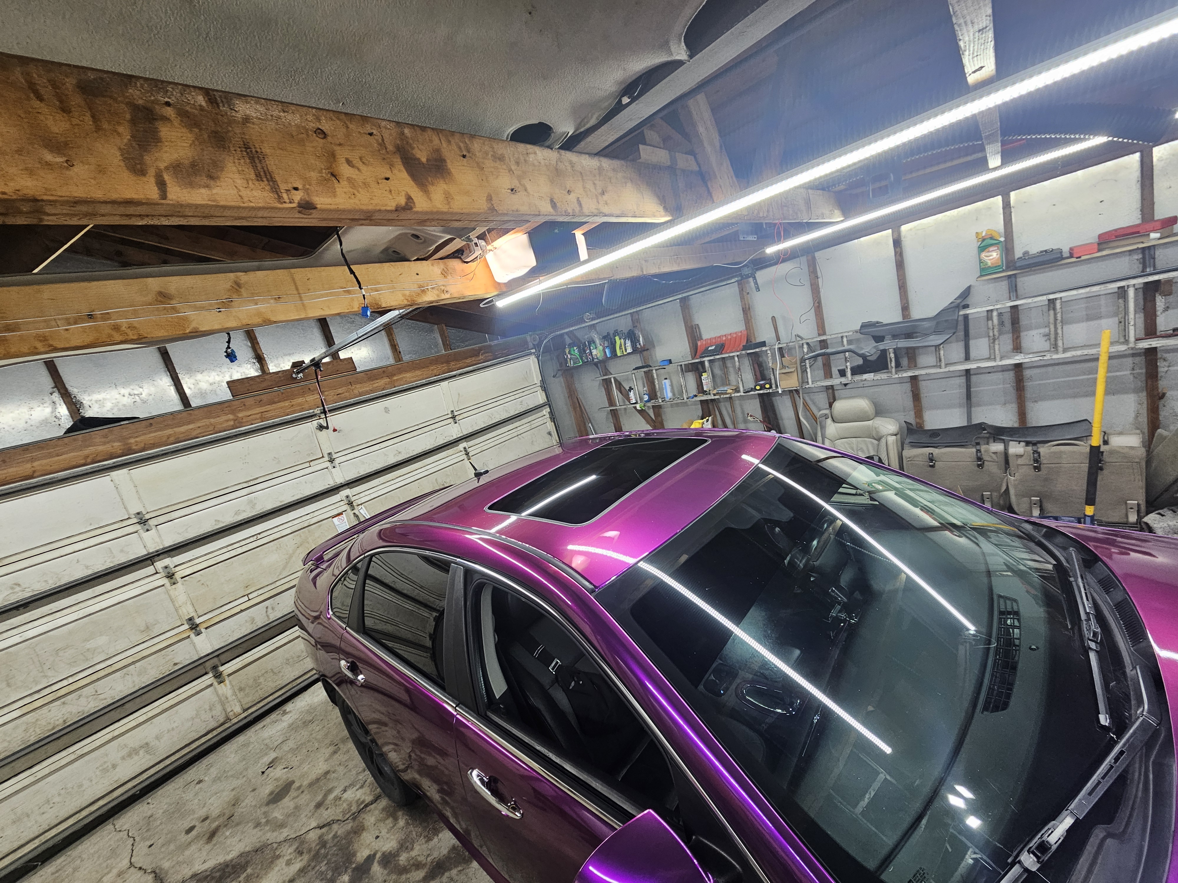 Gloss Metallic Grape Purple Car Vinyl Wrap PET review Kevin 04