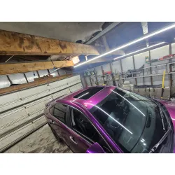 Gloss Metallic Grape Purple Car Vinyl Wrap PET review Kevin 05