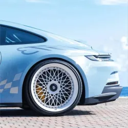 Gloss Meissen Blue Car Vinyl Wrap PET review Luna 04