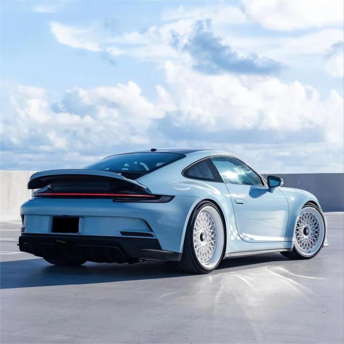 Gloss Meissen Blue Car Vinyl Wrap PET review Luna 04