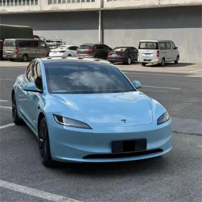 Gloss Meissen Blue Car Vinyl Wrap PET review XrayBravo 01