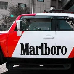 Marlboro Racing Car wrap Custom Design - White, Red and Black Car Wrap (Bundle) review CK Khozam 04