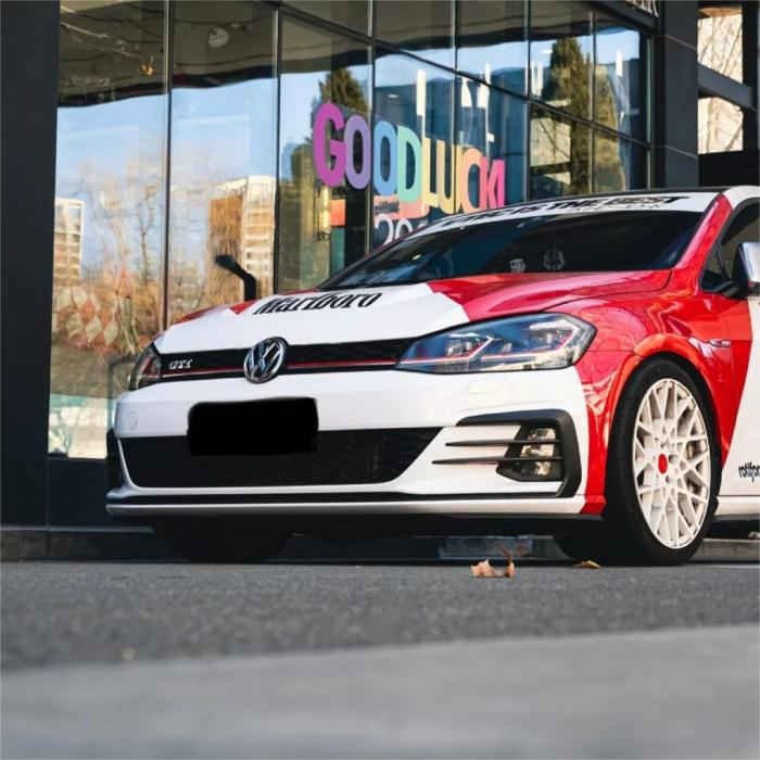 Marlboro Racing Car wrap Custom Design - White, Red and Black Car Wrap (Bundle) review David 02