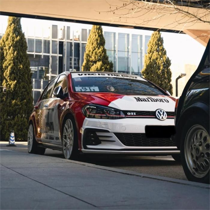 Marlboro Racing Car wrap Custom Design - White, Red and Black Car Wrap (Bundle) review David 09