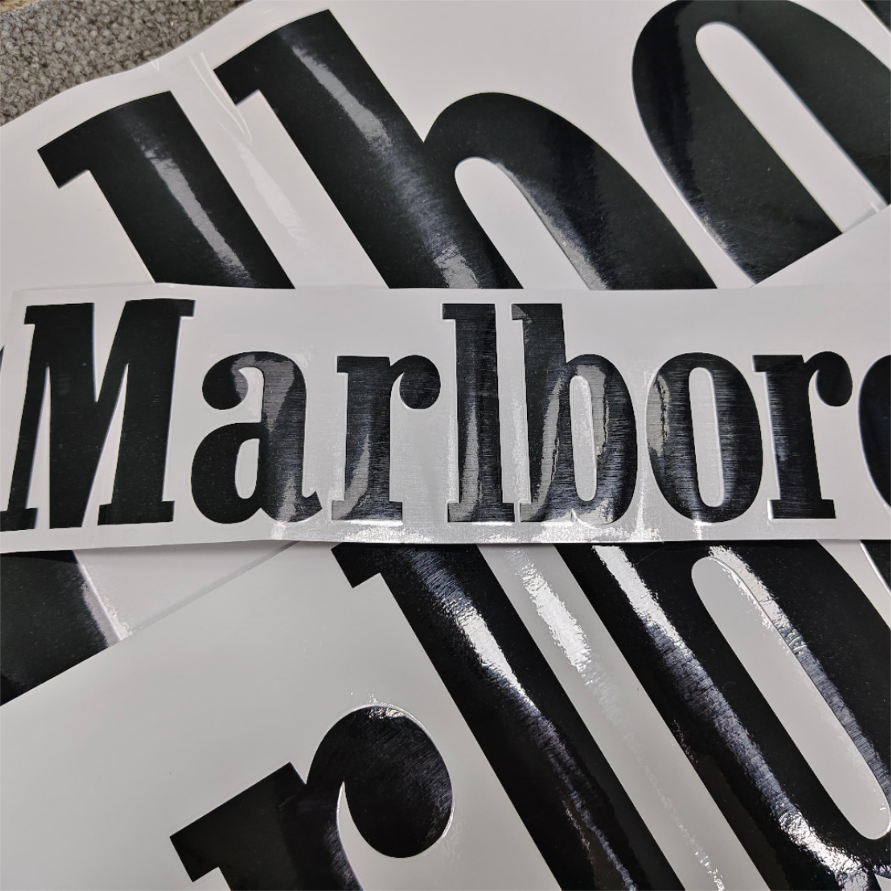 Marlboro Racing Car wrap Custom Design - White, Red and Black Car Wrap (Bundle) review Santana 02