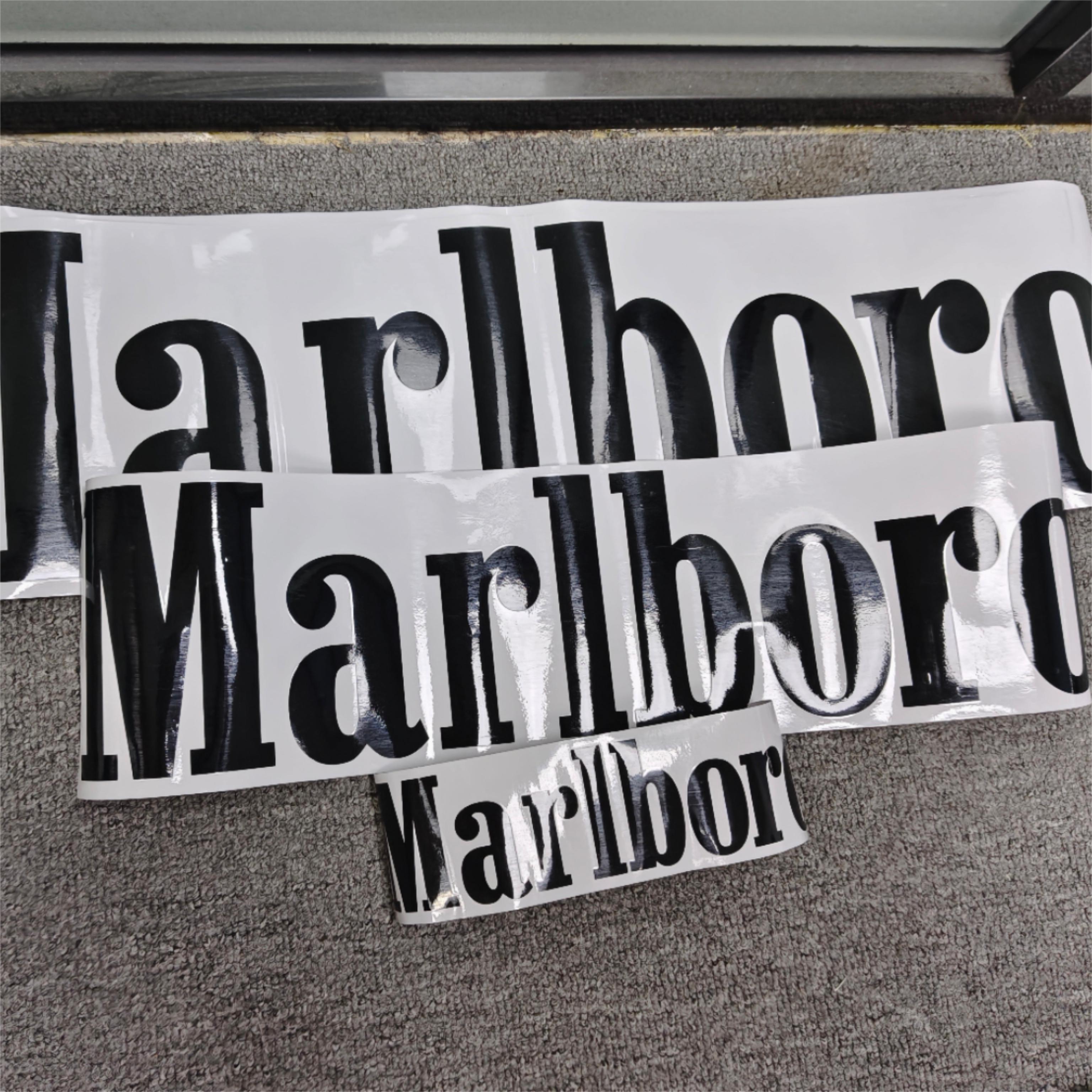 Marlboro Racing Car wrap Custom Design - White, Red and Black Car Wrap (Bundle) review Santana 01