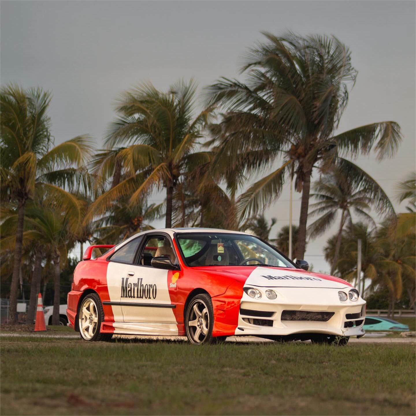 Marlboro Racing Car wrap Custom Design - White, Red and Black Car Wrap (Bundle) review Marlboro 01