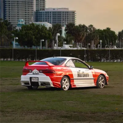 Marlboro Racing Car wrap Custom Design - White, Red and Black Car Wrap (Bundle) review Marlboro 02