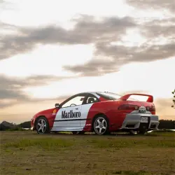 Marlboro Racing Car wrap Custom Design - White, Red and Black Car Wrap (Bundle) review Marlboro 03
