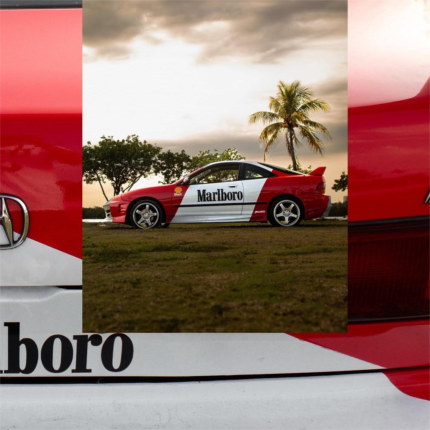 Marlboro Racing Car wrap Custom Design - White, Red and Black Car Wrap (Bundle) review Marlboro 05