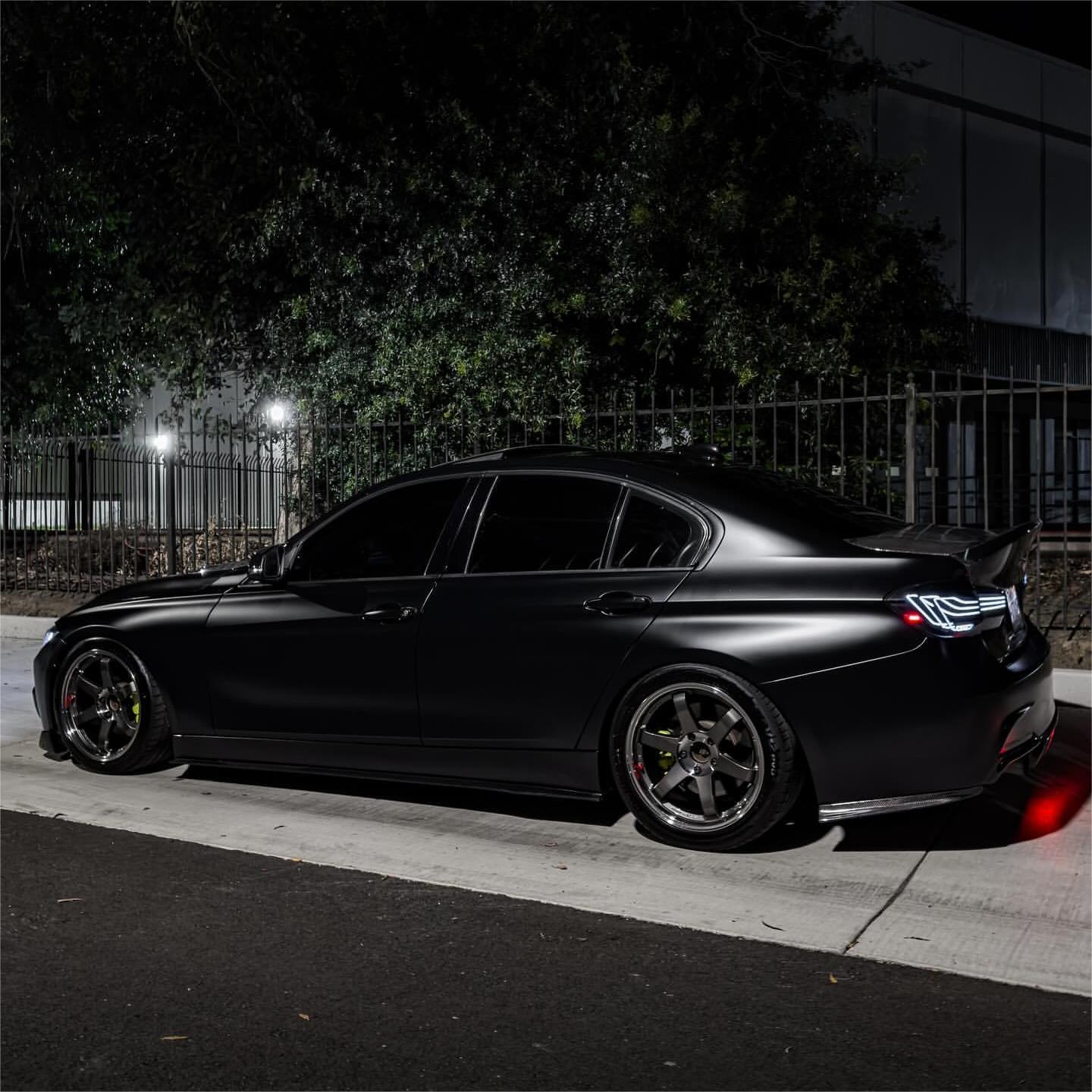 Matte Satin Black Ceramic Black Car Vinyl Wrap BMW  PET  review Ceramic 00