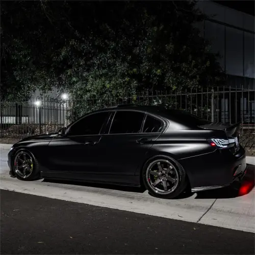 Matte Satin Black Ceramic Black Car Vinyl Wrap BMW  PET  review 