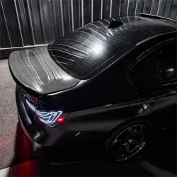 Matte Satin Black Ceramic Black Car Vinyl Wrap BMW  PET  review Ceramic 09