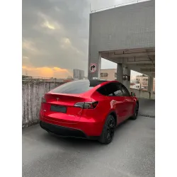 Ultra Glossy Metallic Vampire Red Car Vinyl Wrap Audi BMW PET   review Jordan L 04