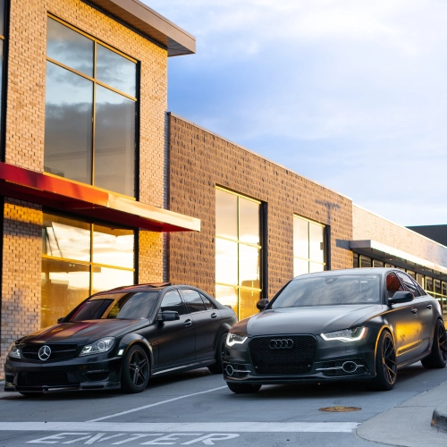 Matte Satin Black Ceramic Black Car Vinyl Wrap BMW  PET  review 