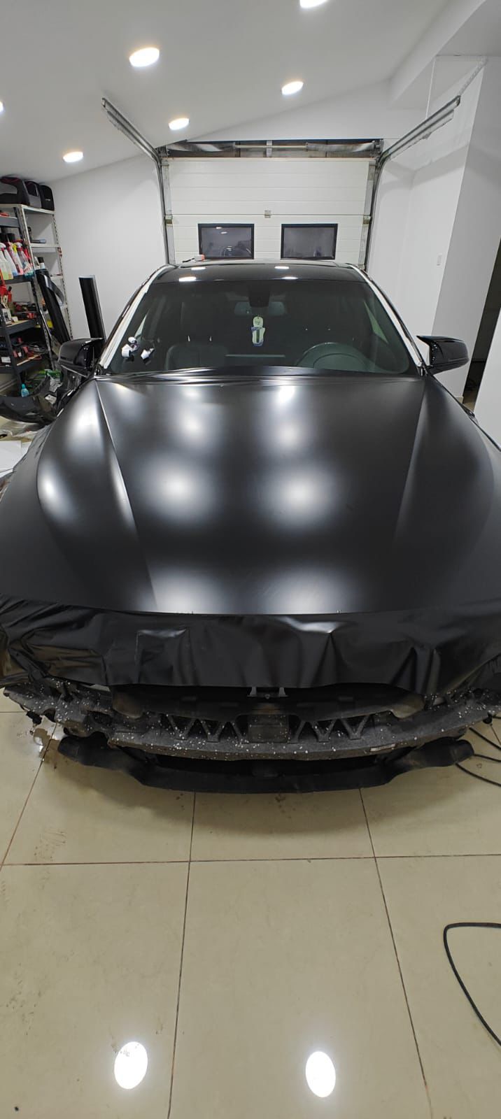 Matte Satin Black Ceramic Black Car Vinyl Wrap BMW  PET  review Eric 00