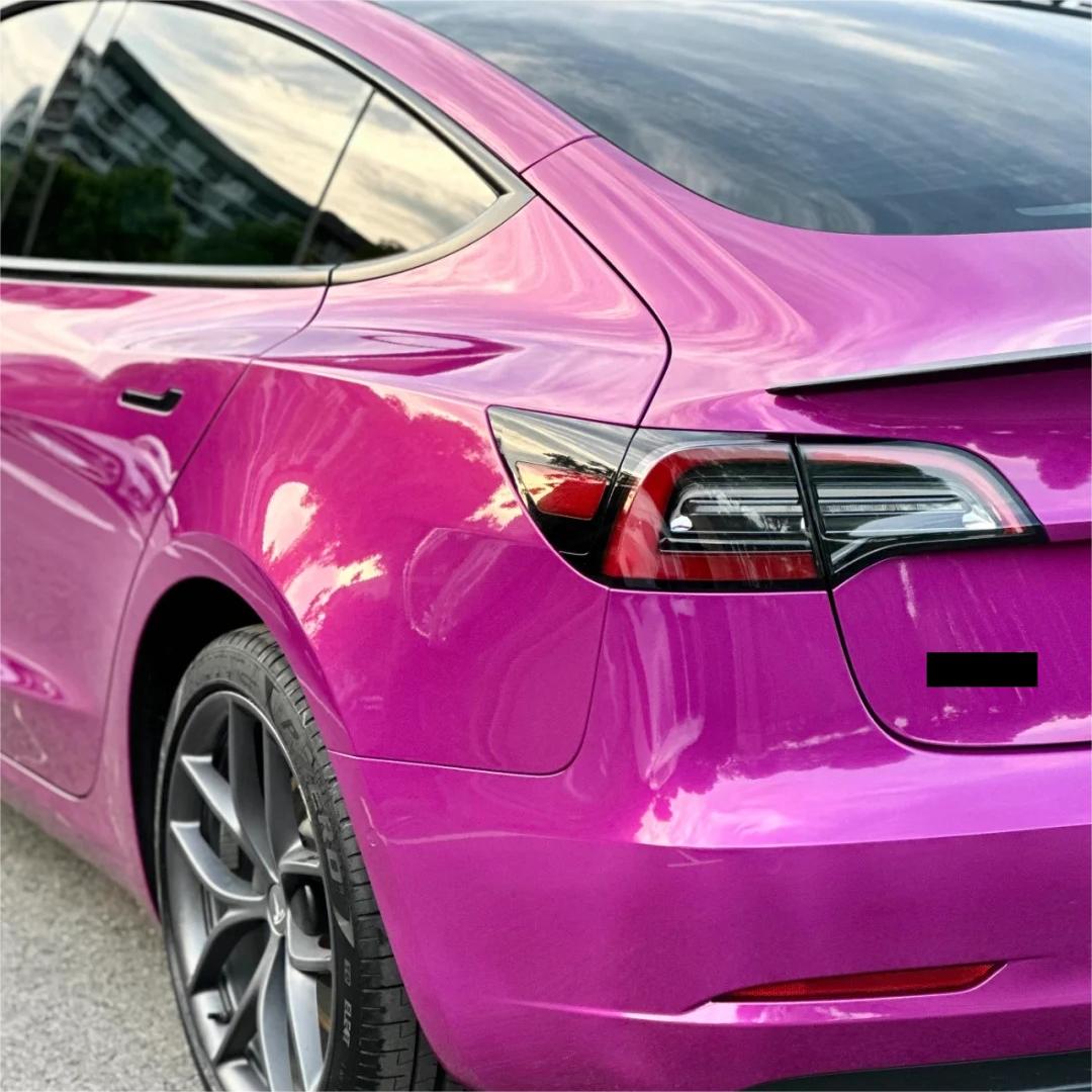 Gloss Metallic Candy Purple Car Vinyl Wrap PET review Kelly hill 02