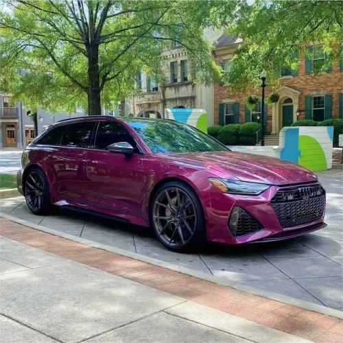 Gloss Metallic Candy Purple Car Vinyl Wrap PET reviewed by
