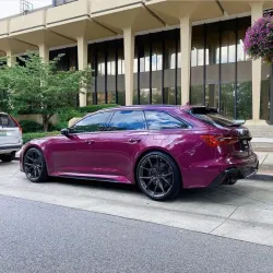 Gloss Metallic Candy Purple Car Vinyl Wrap PET review Before 02
