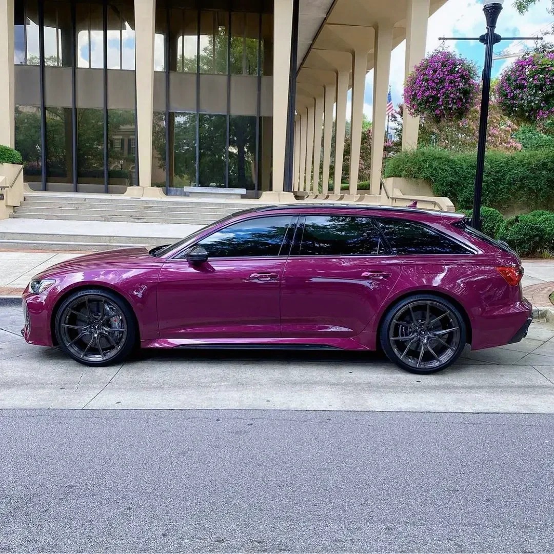 Gloss Metallic Candy Purple Car Vinyl Wrap PET review Before 02