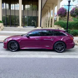 Gloss Metallic Candy Purple Car Vinyl Wrap PET review Before 03