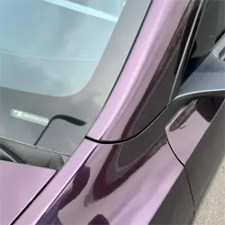 Gloss Metallic Gentian Purple Car Vinyl Wrap PET review Herberts