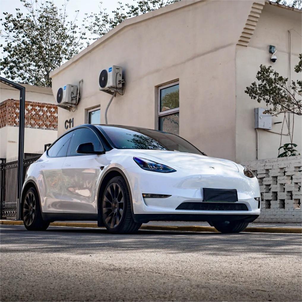 Gloss Metallic Chameleon Blue White Car Vinyl Wrap PET review Joshua 01