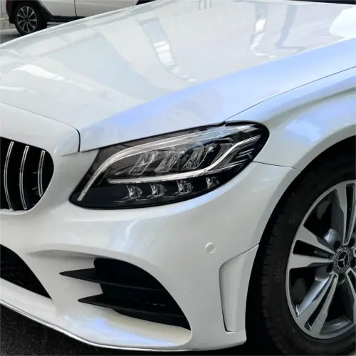 Gloss Metallic Chameleon Blue White Car Vinyl Wrap PET review 