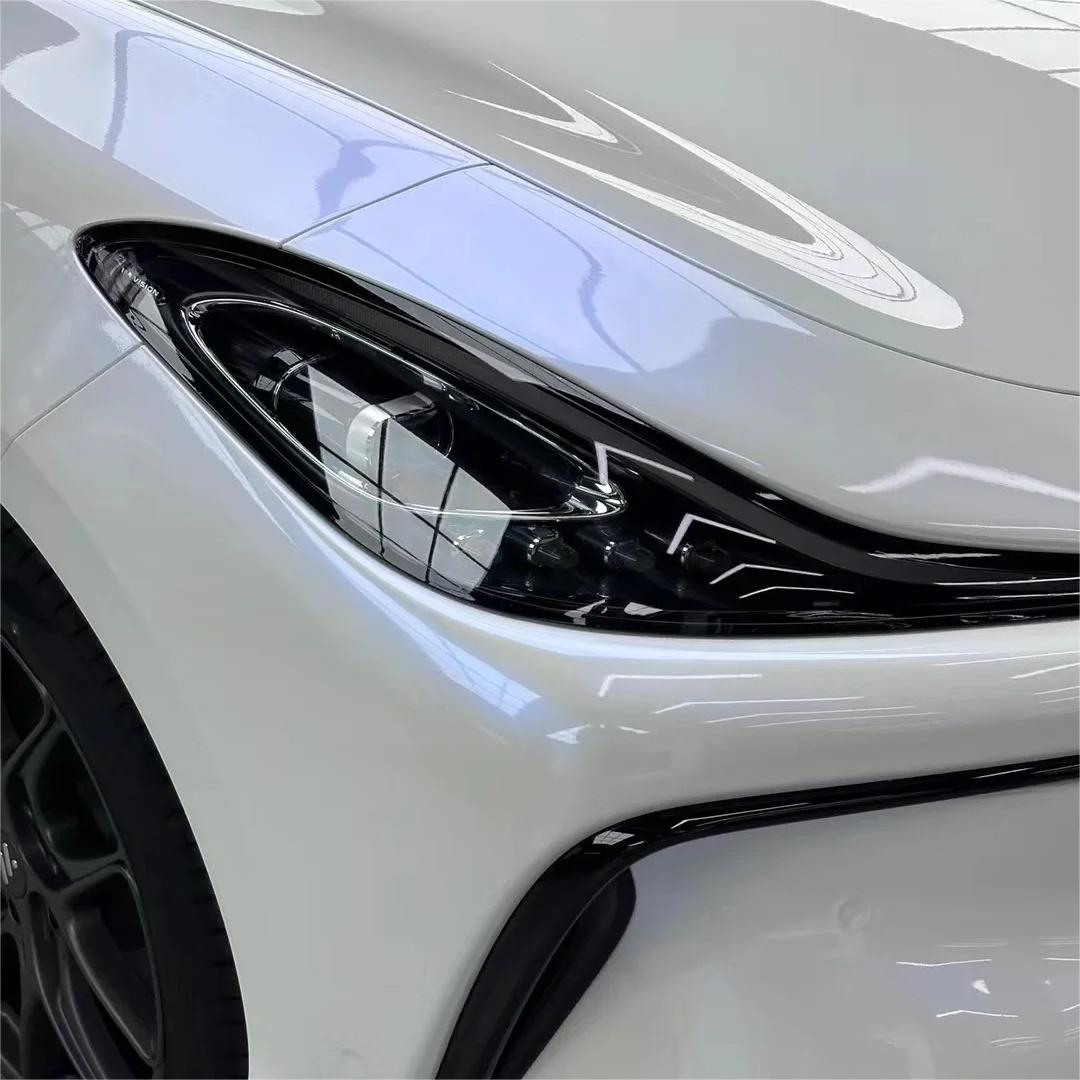 Gloss Metallic Chameleon Blue White Car Vinyl Wrap PET review Trujillo 02