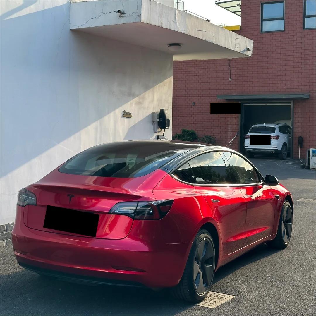 Ultra Glossy Metallic Vampire Red Car Vinyl Wrap BMW PET   review Pakalolo 02