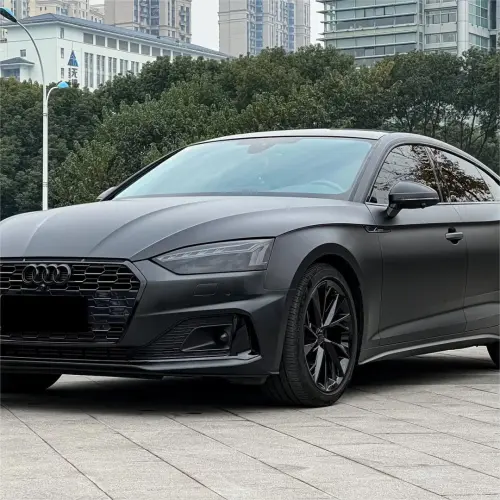 Ultra Matte Black Car Vinyl Wrap Tesla BMW PET review 