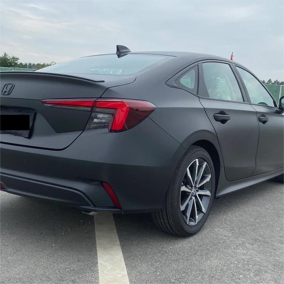 Ultra Matte Black Car Vinyl Wrap Tesla BMW PET review SpicyDoritoChip 01