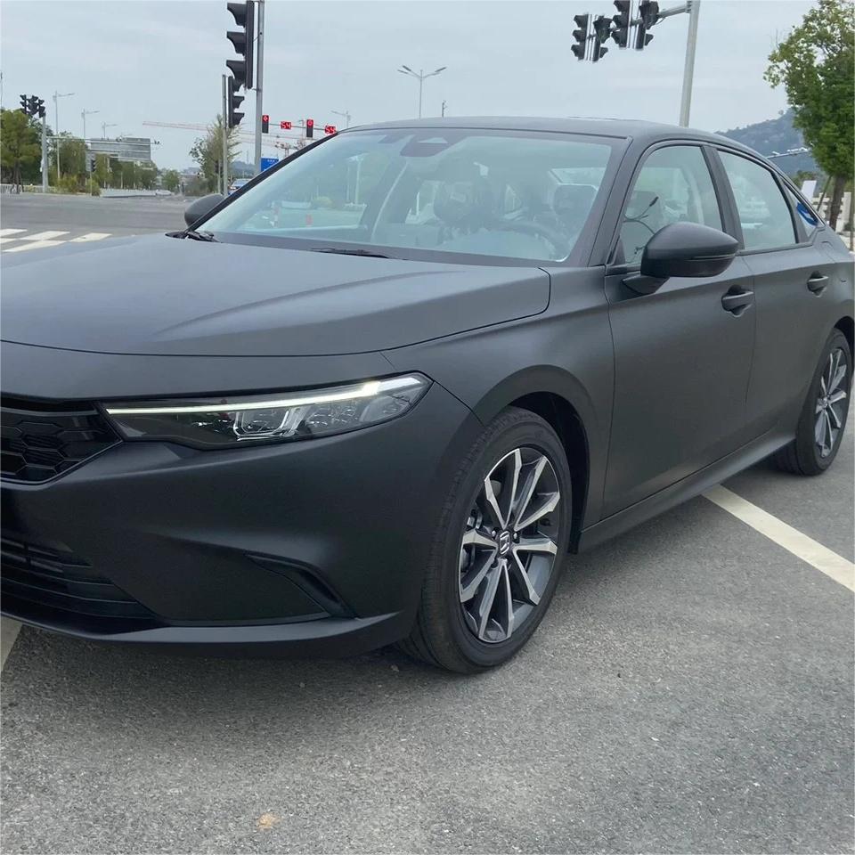 Ultra Matte Black Car Vinyl Wrap Tesla BMW PET review SpicyDoritoChip 02