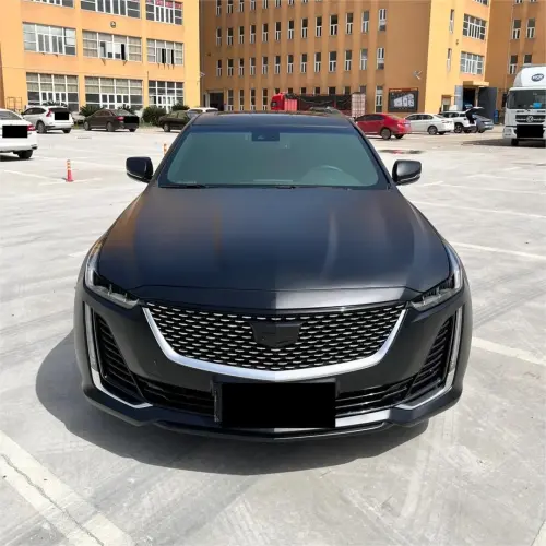 Ultra Matte Black Car Vinyl Wrap Tesla BMW PET review 