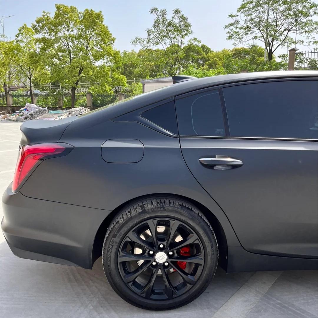 Ultra Matte Black Car Vinyl Wrap Tesla BMW PET review Akhil sehdev 02