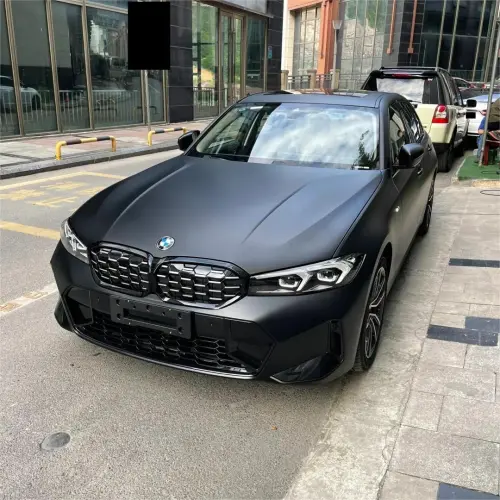 Ultra Matte Black Car Vinyl Wrap Tesla BMW PET review 